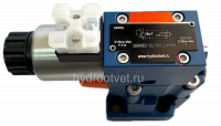 DBW10A2-5X/315CW110-50N9K4 - Предохранительный клапан Ду10 с давлением настройки до 315 бар, управление - X и Y - внутренние с разгрузкой A = закрыт с электроуправлением W110
