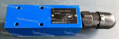 DA6VP2A5X/50FSM - Разгрузочный предохранительный клапан Ду6 с давлением настройки до 50 бар, подключение насоса в канал P