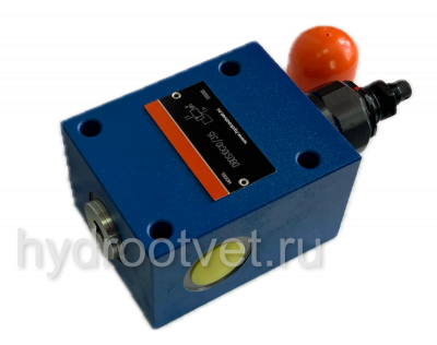 DBDH10G1X/315 - Предохранительный клапан прямого управления Ду10, давление регулировки до 315 бар, тип монтажа - резьбовой, элемент регулировки H = рукоятка