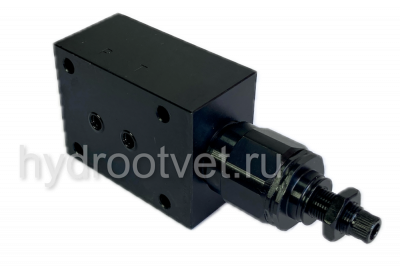 DBDS6P1X/25 - Предохранительный клапан прямого управления Ду6, давление регулировки до 25 бар, тип монтажа - на плиту, элемент регулировки S = винт